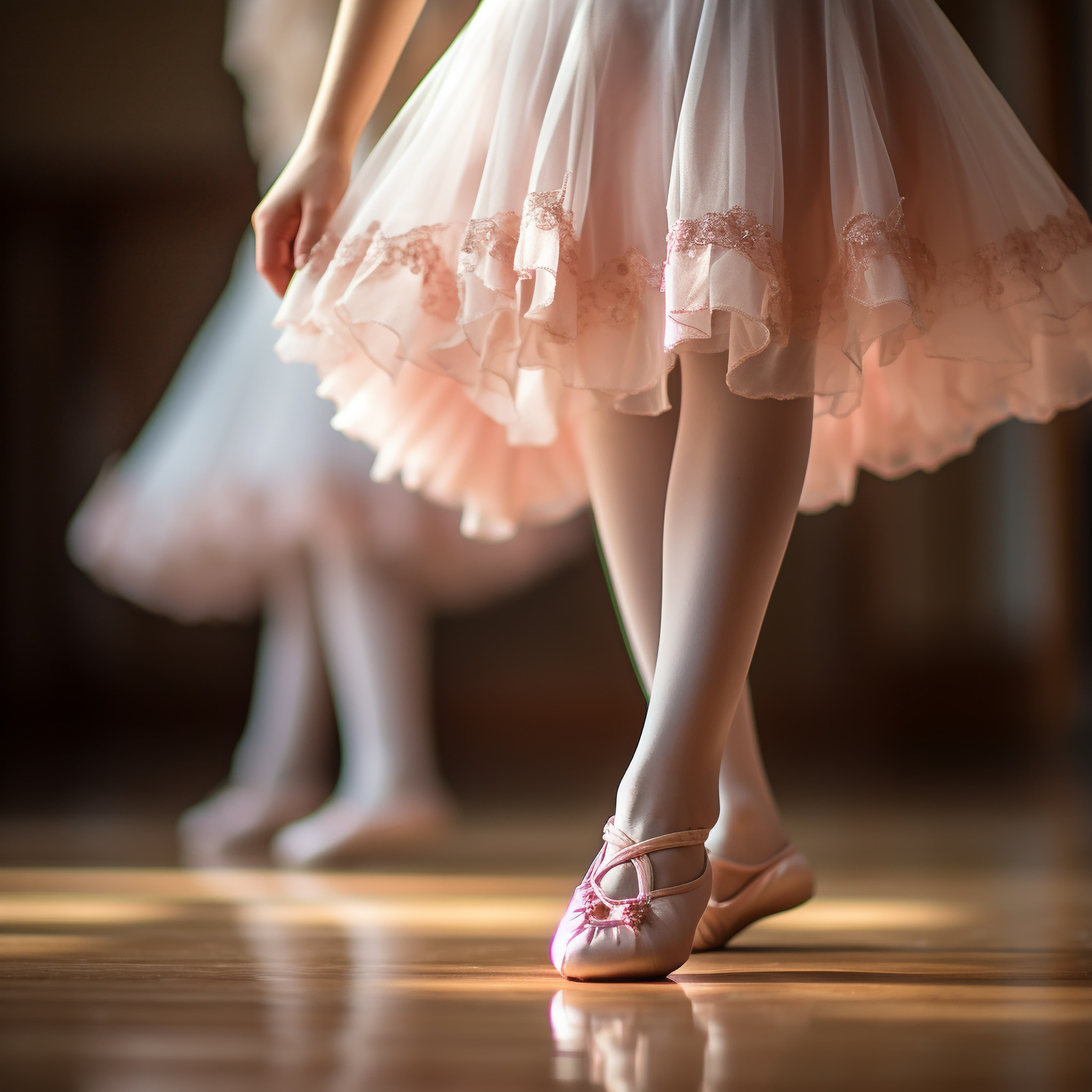 Ballet shoes en pointe